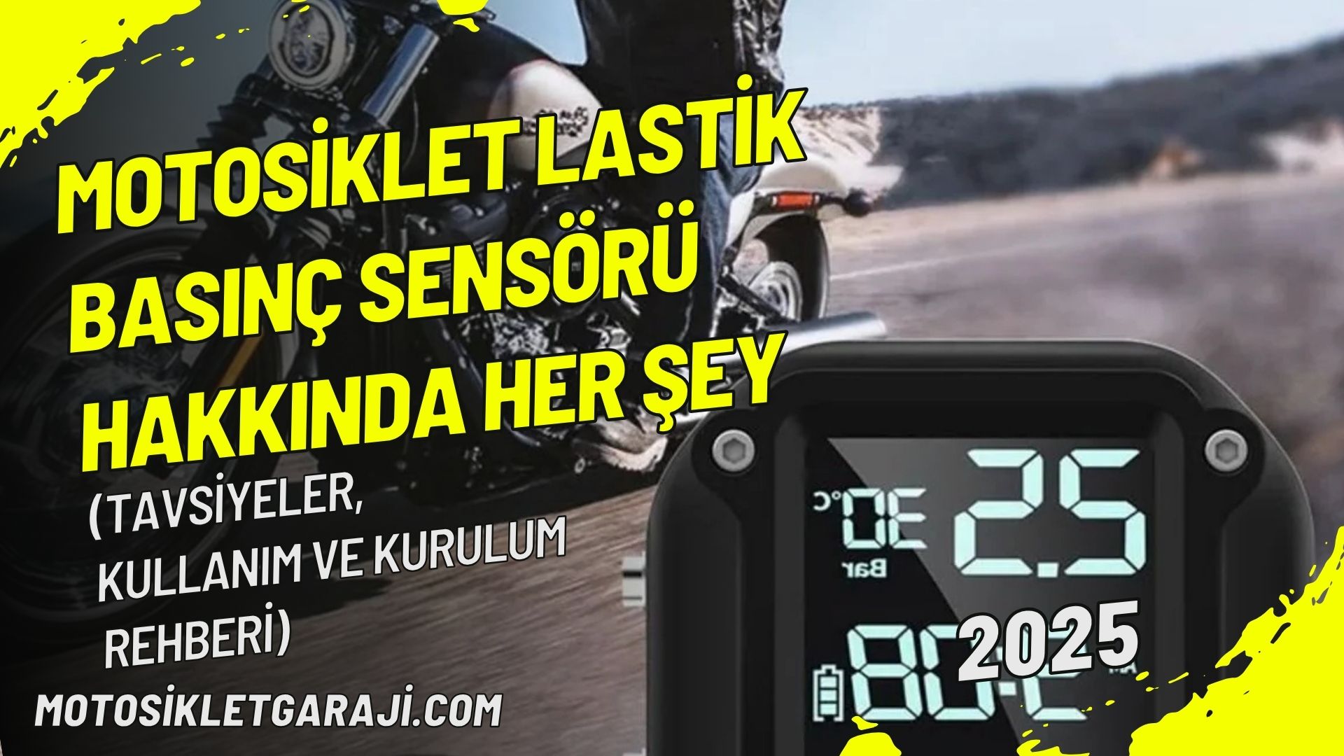 Motosiklet Lastik Basınç Sensörü Hakkında Her Şey (Tavsiyeler, Kullanım ve Kurulum Rehberi)